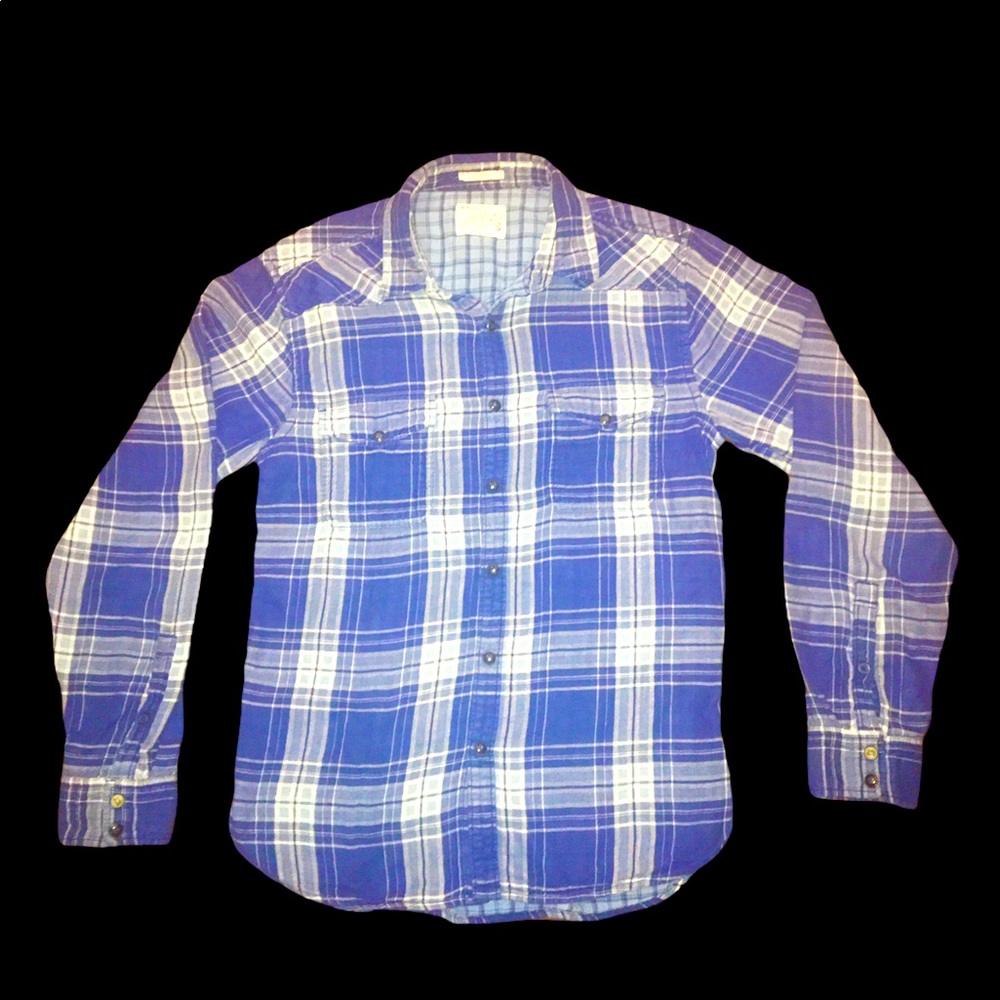 (S) Lucky Brand Indigo Classic Snap-on Western